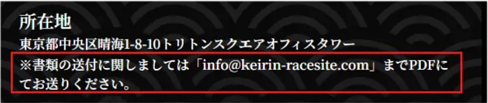 競輪修羅の所在地の一文